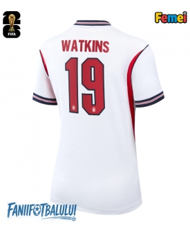 Anglia Ollie Watkins #19 Echipament de Fotbal Replică Mondial 2026 Femei Acasa